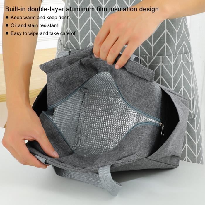 Sac Isotherme Repas,15L Portable Lunch Bag À Déjeuner,Glacière Souple