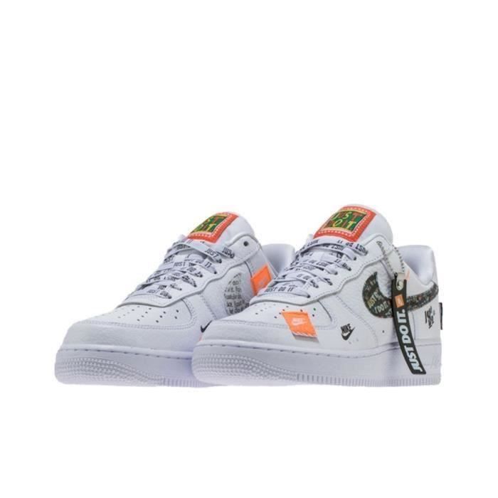 Nike Air Force 1 Just Do It pack White blanche Couleurs multiples Cdiscount Chaussures