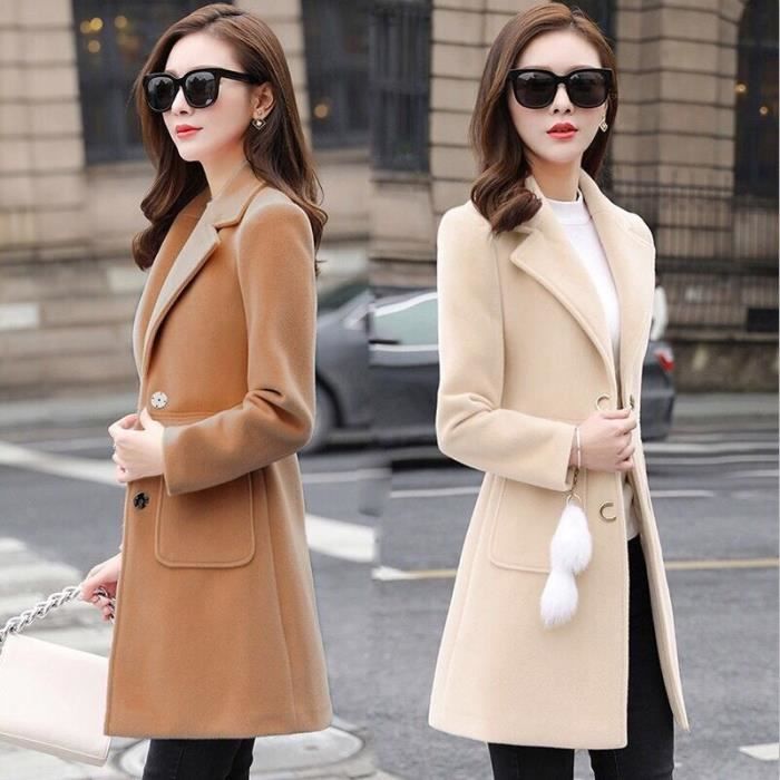 Cdiscount manteau femme mi long hotsell