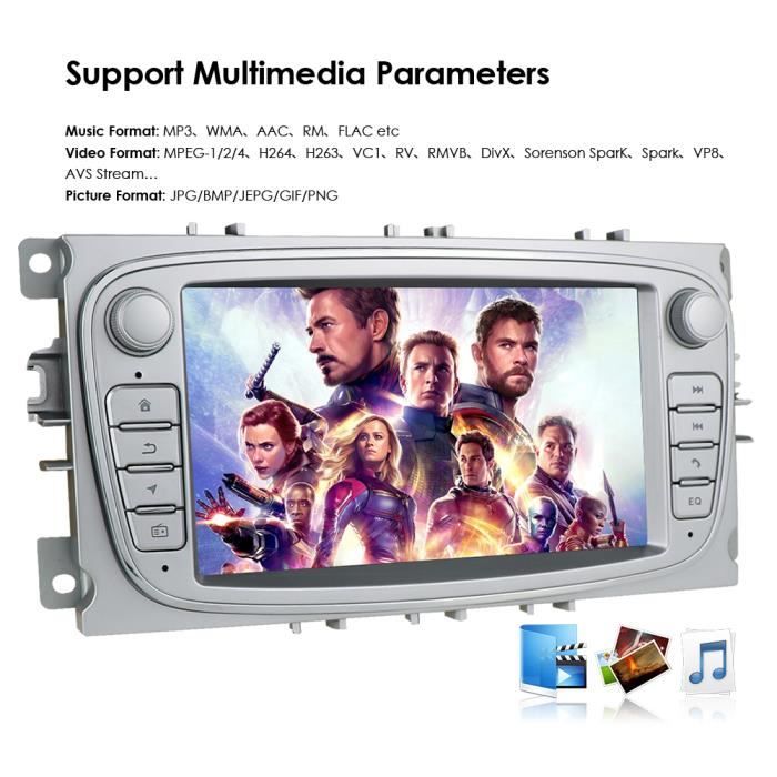 3 + 32g 2 Din Android 10 Autoradio für Ford Mondeo S-max Fokus C-max Galaxy  Fiesta Transit Fusion Connect Kuga 2din Auto Audio GPS