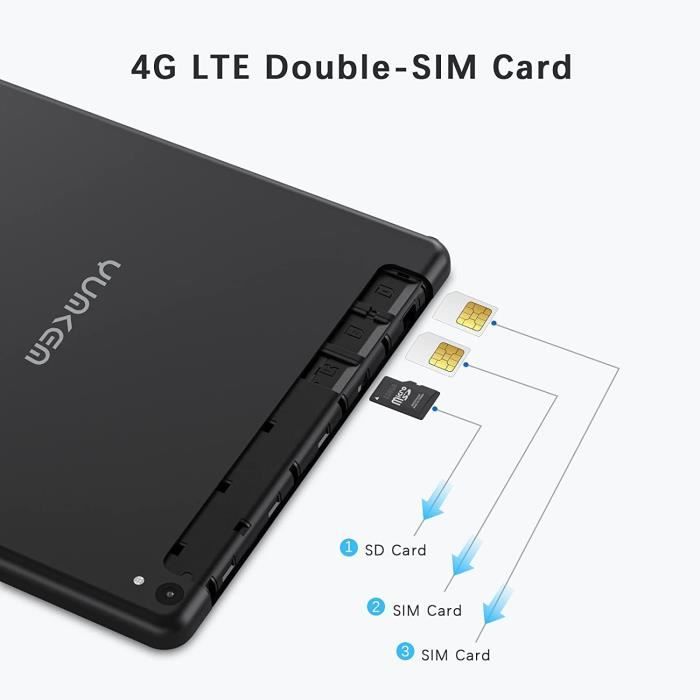 4G Tablette Tactile 10 Pouces -  G12 Android 9.02