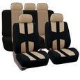 Housse de protection universelle pour sièges de voiture, 5 places, accessoires d&#39intérieur, décorat Beige-3