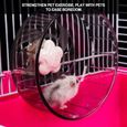 Atyhao Tapis de course pour Hamster 13 cm Roue d'exercice en Plastique Petit Jouet pour Animaux de Compagnie Hamster-3