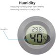 5-Pack hygromètre thermomètre Moniteur LCD numérique jauge d'humidité pour humidificateurs déshumidificateurs GRE-3