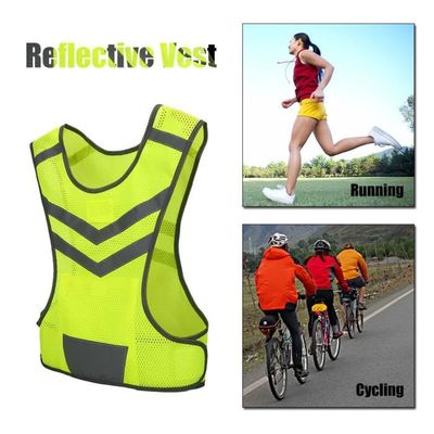 Yasoe Gilet De Course à LED Haute Visibilité - Gilet Réfléchissant Avec Bandes Et Lumières Pour Cyclisme, Jogging Et Sécurité