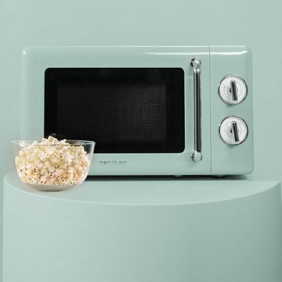 Micro-ondes Mécanique Cecotec 20L Vert - 700W, 6 Niveaux Puissance + Décongélation - Cuisine Pratique