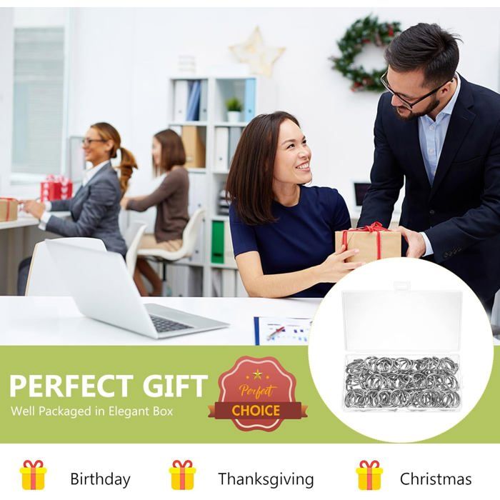 110 PcsAnneaux De Livre, 20mm Anneaux De Reliure à Feuilles Mobiles