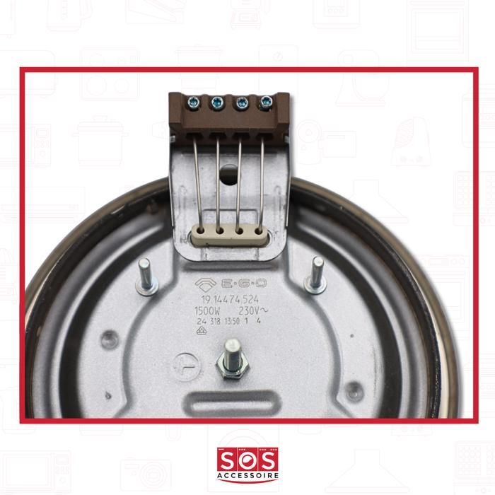 LCE0609211 plaque de cuisson ø 145mm 1500W 230V raccord 4 bornes à — free download