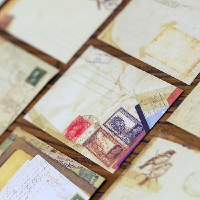 Lot de 50 mini enveloppes avec cartes vintage en papier kraft vierges, petites  enveloppes avec fermeture en cœur pour cartes c[1681] - Cdiscount  Beaux-Arts et Loisirs créatifs