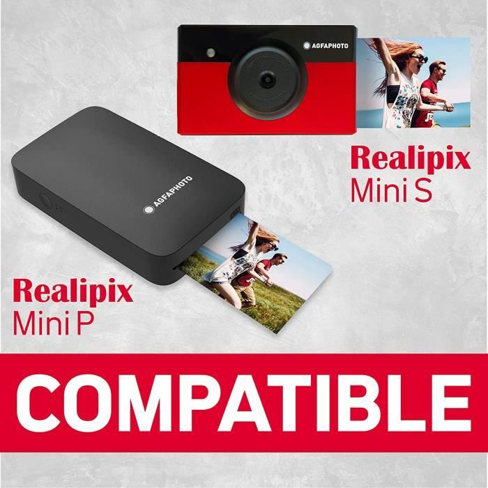 Agfa Photo Cartouche Et Papiers 5 3 X 8 6 Cm Amc Compatible