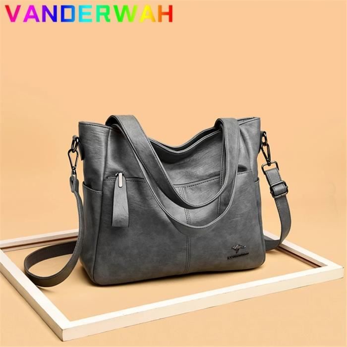 Noir 12 Sacs Main De Marque En Cuir Souple V ritable Pour