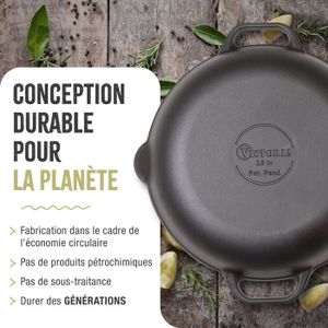Garcima - Poêle à Paella valencienne émaillée 65 cm