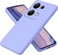 Coque pour Xiaomi Redmi Note 13 Pro 4G / Xiaomi Poco M6 Pro Liquid Silicone Case Épaissi avec Doublure en Microfibre - Violet-0