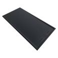 Receveur de douche 90 x 120 cm extra plat SALVI en SoliCast® surface ardoisée noir Noir-0