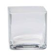 INNA-Glas Bougeoir KUNO, cube-carré, transparent, 8x8x8cm - Verre à bougie - Photophore-0
