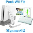 Console Wii Nintendo Blanche + Wii Sports + Wii Fit + Balance Board Mgames62-0