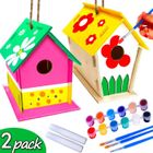 Kit 4 Maisons à Oiseaux En Bois à Peindre - Activité DIY Enfants