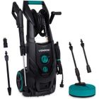 VONROC Nettoyeur à haute pression 2500W PRO V25-2 – 195 bars – 468 l-h –Tuyau de 8m, enrouleur de tuyau, nettoyeur, réservoir, accessoires