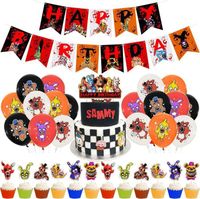Five Nights at Freddy's FNAF Ballons de décoration de gâteau, décorations de fête d'anniversaire pour enfants, fournitures de fête