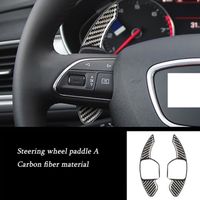 (UN)Décoration de volant de voiture pour Audi A4L Q7 A3 A6l Q5 Q3 A5 A7 TT TTS Fournitures de modification de palette de changemen