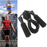 Corde à sauter 3M - CrossFit - Saut d'exercice aérobie - Roulement réglable - Fitness - Mixte - Noir