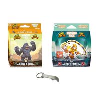 Lot King Of Tokyo 2 Monster Pack Version Française : King Kong + Cybertooth + 1 Décapsuleur Blumie (KK + Cybertooth)