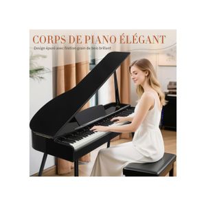 Leadzm Piano Numérique Piano Numérique LEADZM 88 Touches Lestées - Bluetooth, MIDI-USB, Haut-Parleurs Stéréo - Blanc MIDI USB Connexion