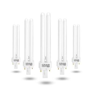 AMPOULE - LED Aigostar - Pack de 5 ampoules LED fluorescentes PLC G24D-3 de 26W. Lumière blanche jour 6400K, 1560lm. Non dimmable.