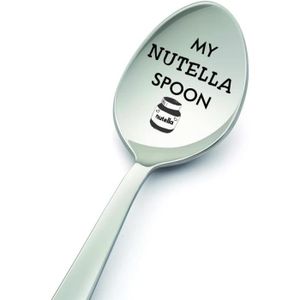 Nutella Killer Spoon Cuillère à manche long cadeau personnalisé pour ami  Texte personnalisé Cuillère plaquée or gravée pour Nutella dans Giftbox -   France