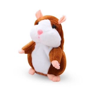 Universal - 15 cm parlant hamster souris enfant peluche jouet mignon  parlant son hamster hamster jouet éducatif f - Doudous - Rue du Commerce