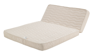 MATELAS Matelas Très Ferme Pour BZ 120x190 x 15 cm + Oreiller Visco - Dim Assise 60 cm - Déhoussable Housse Lavable - 5 zones de Confort