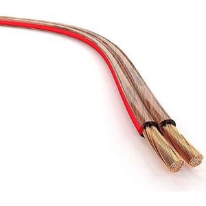 PureLink SP061-025 Câble d'enceinte 2x2,5mm² (99,9% OFC en cuivre Massif  0,20 mm) Câble Haut-Parleur HiFi, 25m, Blanc