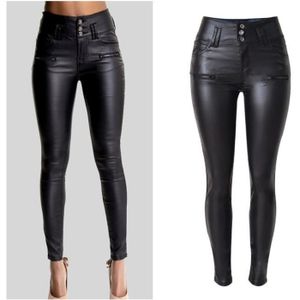 pantalon femme imitation cuir