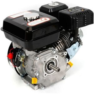 EBERTH moteur à essence 5,5 CV (19,05 Ø arbre conique, moteur 1 cylindre  essence, 4 temps, démarrage par câble) - Cdiscount Auto