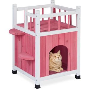 NICHE Maison pour chats en bois - 10038662-0