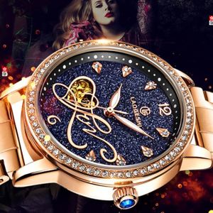 MONTRE SHARPHY Montre femme mécanique automatique de marque haut de luxe étoiles pleines bracelet Acier