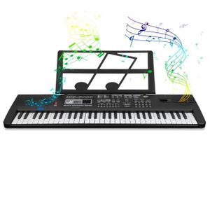 CLAVIER MUSICAL Piano Numérique Électrique avec Micro, Clavier électronique synthétiseur pour débutant YESMAEFR En Stock