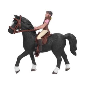 JOUET Dilwe modèle de rodéo de cheval Cheval Rodeo Figur