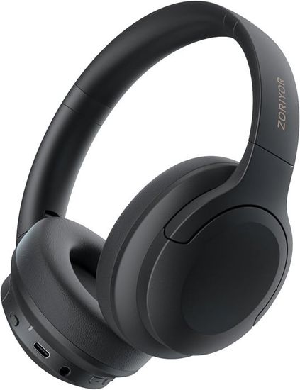 Casque Bluetooth Sirius ANC - Réduction Bruit Active 95%, 70h Autonomie, Design Rétro Léger (Argent)