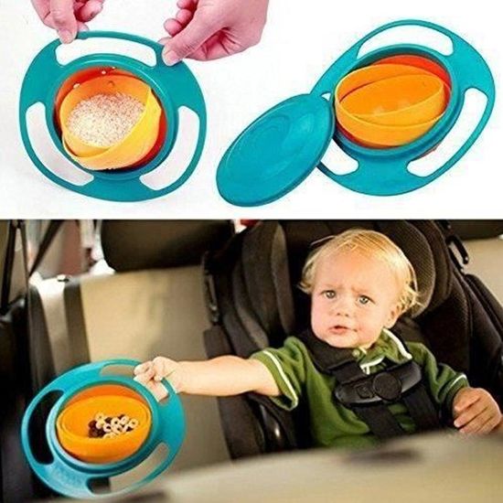 Zoeyy Gamelle Anti Renversement Pour Enfant Gyro Bol Rotatif A 360 Pour Le Bebe Evitez Les Aliments Renverser Bleu Cdiscount Puericulture Eveil Bebe