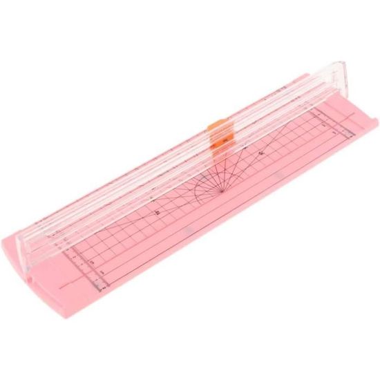 Massicot à Levier WJMY - Format A4, Coupe Jusqu'à 12 Feuilles, Avec 5 Pochettes (36,5x25 Cm)