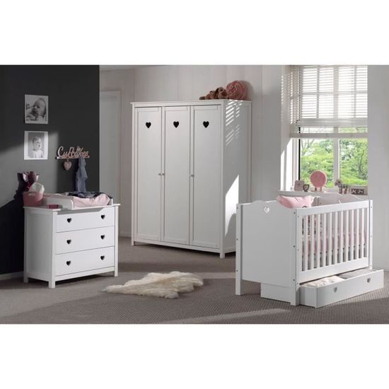 Ensemble 5 Pieces Pour Chambre Bebe Romantique Avec Lit A Barreaux 60x1 Cm Commode Armoire 3p Plan A Langer Et Tiroir Lit Col Cdiscount Puericulture Eveil Bebe Ensemble 5 Pieces Pour Chambre Bebe Romantique Avec Lit A Barreaux 60x1 Cm Commode Armoire 3p Plan A Langer Et Tiroir Lit Col Cdiscount Puericulture Eveil Bebe