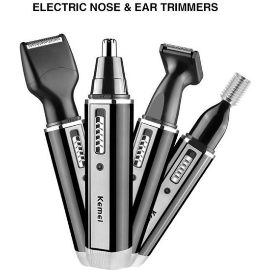 Tondeuse barbe,Rasoir électrique 4 en 1 pour hommes, zone intime, tondeuse, barbe, sourcils, nez et - Type Nose Trimmer USB