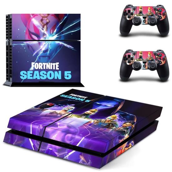 Skin Vinyle PS4 + Manettes – Stickers Déco Multicolore – Protection Console Sony