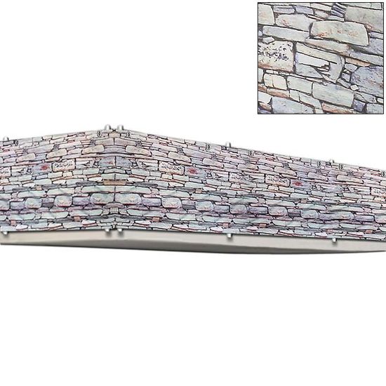 Brise-vue DEUBA - Aspect pierre - 500x90cm - Protection UV50+ - Hydrofuge - Cache balcon