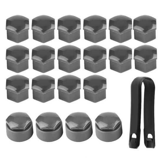 20 Pièces Ecrou De Roue Couvercle De Jante Pour Peugeot 307 308 408 206 207 - Argent
