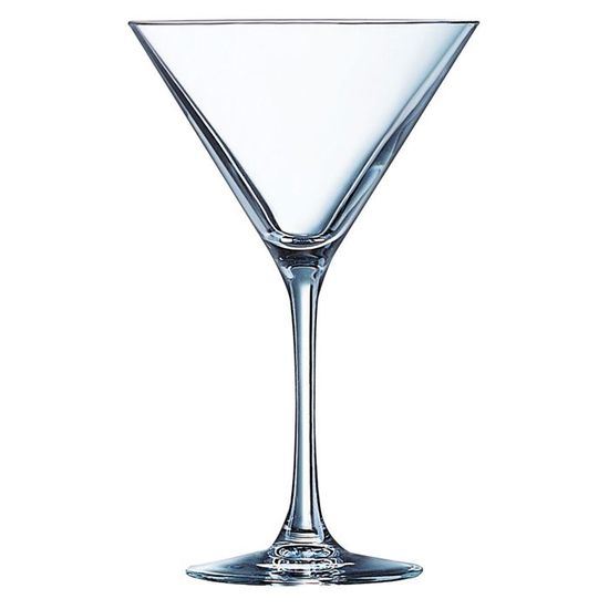 Verre Margarita Verres Martini Winter Shore - Lot De 6 Avec Pailles En Verre - 230 Ml, Design Perlé - Compatible Lave-vaisselle Verre Cocktail Originaux