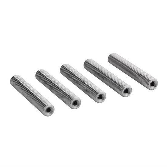 Akozon Lot De 5 Tubes De Gorge M6 Acier Inox + PTFE Pour Extrudeuse 3D MK8 – 1.75mm, Longueur 40/50mm, Rechange Fiable Et Fluide