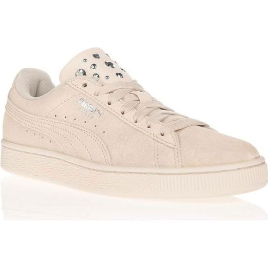 PUMA Baskets Suede Jewel Beige Femme Beige - Cdiscount Chaussures