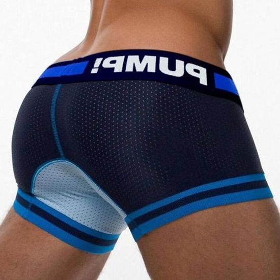 Boxer homme en soie glac??e sans couture jacquard respirant confortable uni